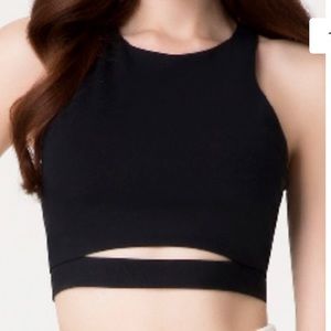 Bebe slit front crop top S